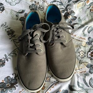 DC Lace Up Grey Sneakers; 11
